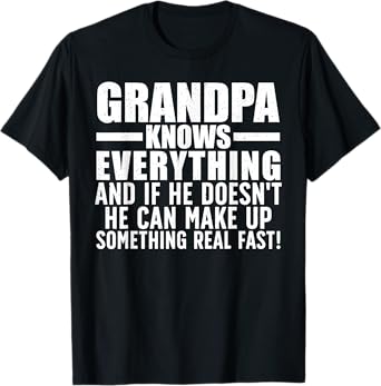 Funny Grandpa Art For Grandpa Men Grandfathers Day Papi T-Shirt