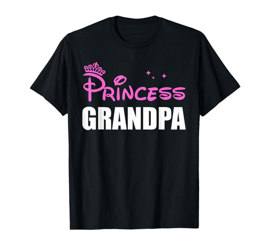 Granddaughter Fathers Day, Granddaughter Princess Grandpa T-Shirt