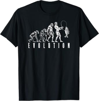 Funny Fishing Evolution Fisherman Dad Father's Day Fish T-Shirt