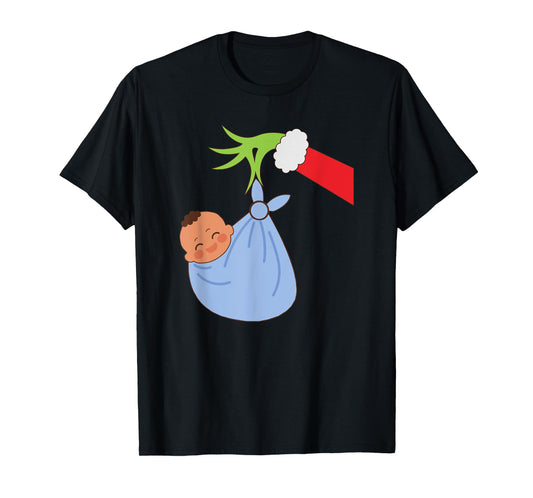 NICU Labor Delivery Nurse Santa Christmas Xmas Pajamas Funny T-Shirt