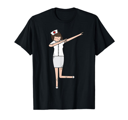 Best Dabbing Nurse Design For Women Girls RN Emergency Nurse T-Shirt
