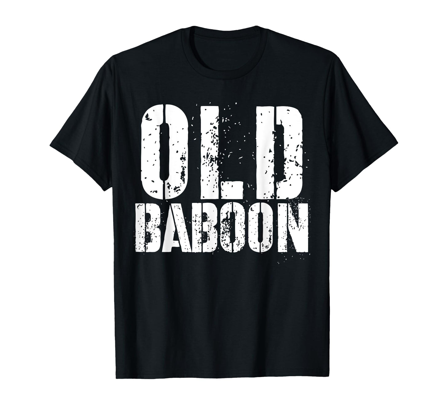 Old Baboon Funny Grandparents Novelty Gorilla Monkey T-Shirt
