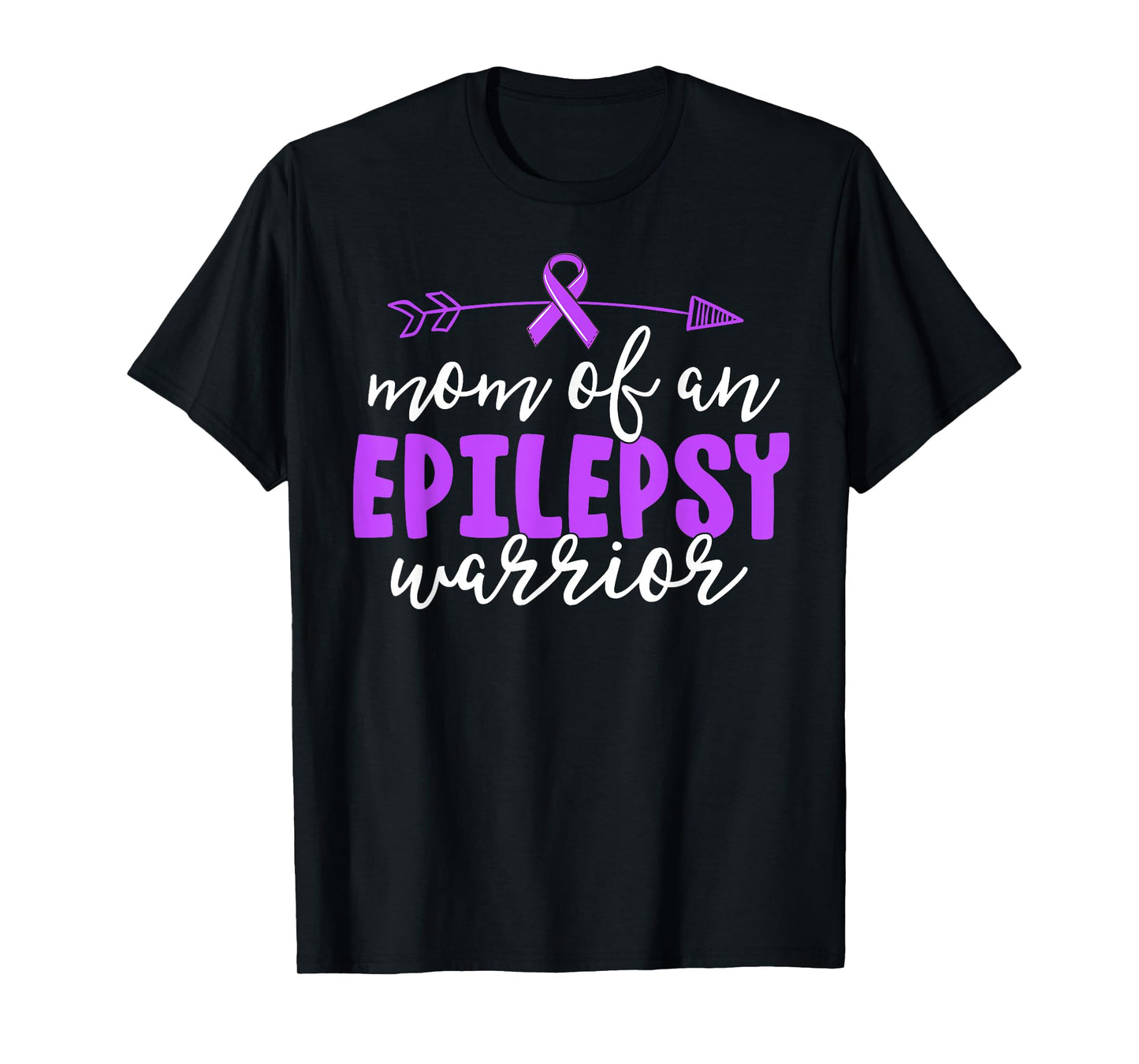 Epilepsy Mom Shirt Purple Ribbon Awareness Shirt Mother T-Shirt