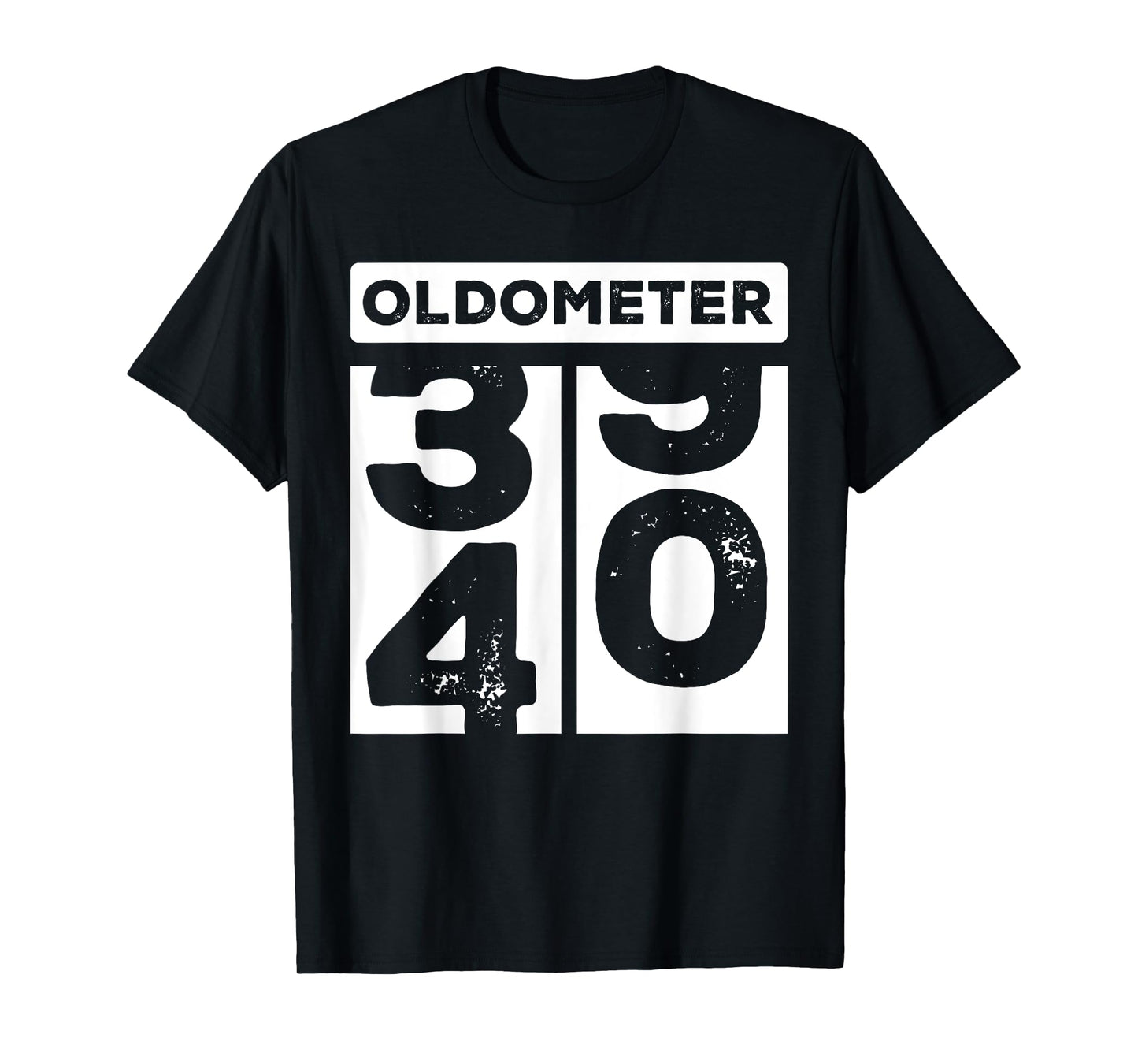 Oldometer 40 Funny Turning 40th Birthday 39-40 Happy Bday T-Shirt