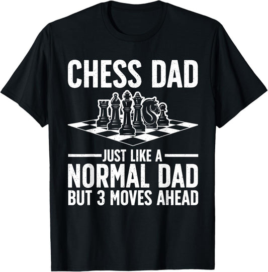 Cool Chess Player Art For Men Dad Knight Chess Lovers Pieces T-Shirt