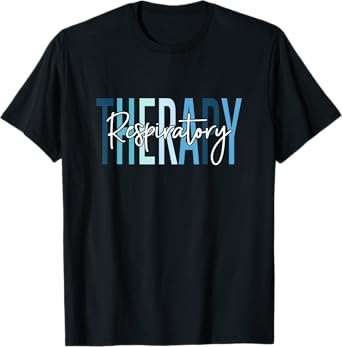 Vintage Respiratory Therapy Nurse Apparel Unisex-Adults Respiratory Therapist RT Nurse T-Shirt Black Short Sleeve Cotton Blend Funny Design Henley Collar
