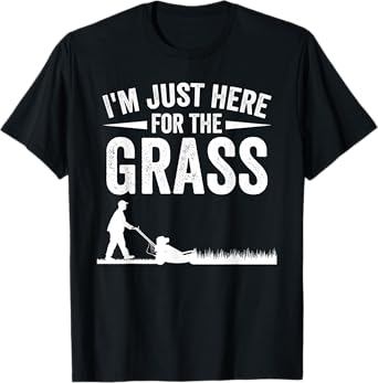 Lawn Mower Novelty For Men Women Kids Landscaper Lawn Mowing T-Shirt