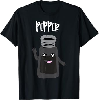 Funny SALT And Pepper Duo Valentines Halloween Easy Costume T-Shirt