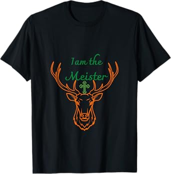 Jaegermeister Meister Deer Family Dad Mum Cheeky Funny T-Shirt