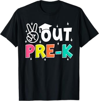 Peace Out Preschool Last Day of School Pre-k Student T-Shirt