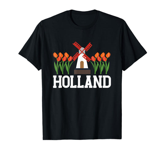Holland | Mill Tulips | Amsterdam Netherlands T-Shirt