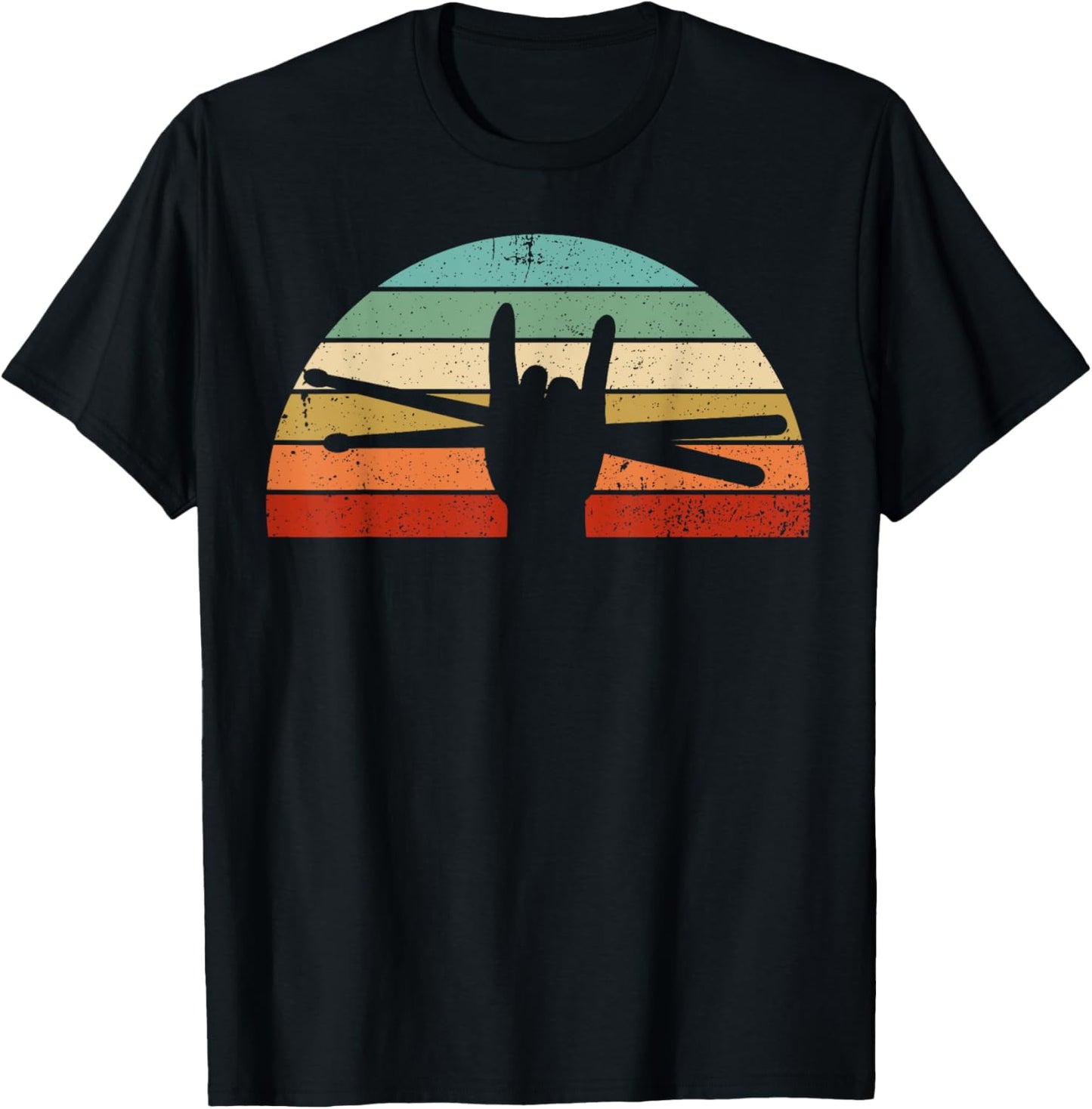 Funny Drummer Art For Men Women Kids Drumming Lover Drummer T-Shirt