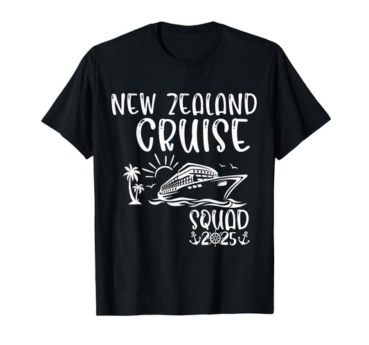New Zealand Cruise Squad 2025 Holiday Trip Family Matching T-Shirt