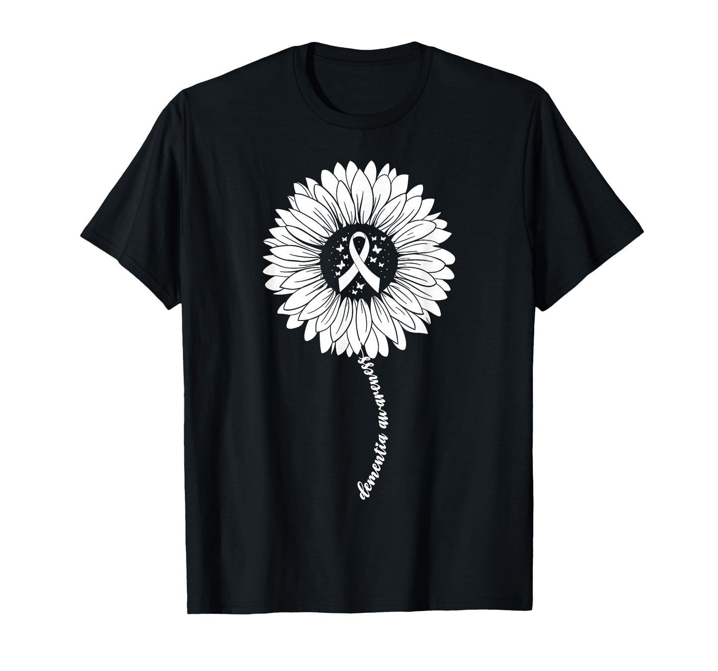 Dementia Awareness Month For Women Woman Purple Dementia T-Shirt