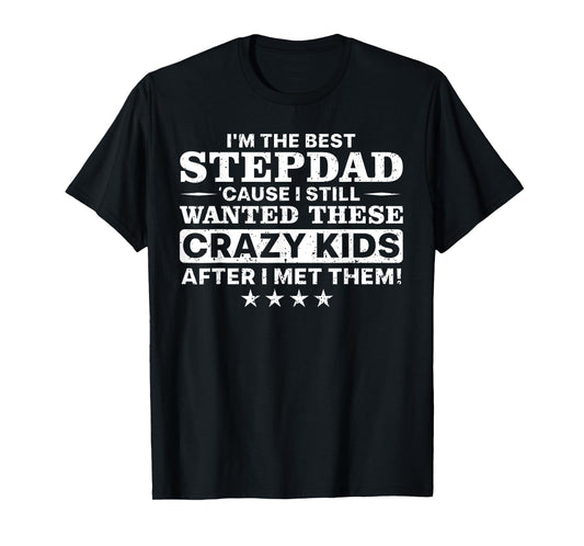 Cool Stepdad For Men Father Step Dad Parenthood Stepfather T-Shirt