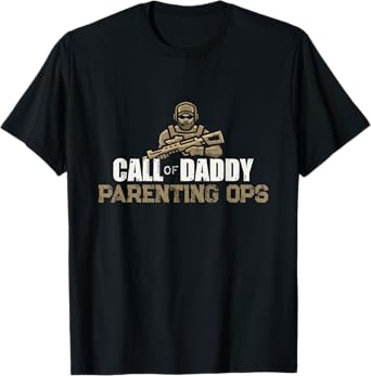 Call of Daddy Parenting Ops Gamer Dad's Funny Fathers Day T-Shirt