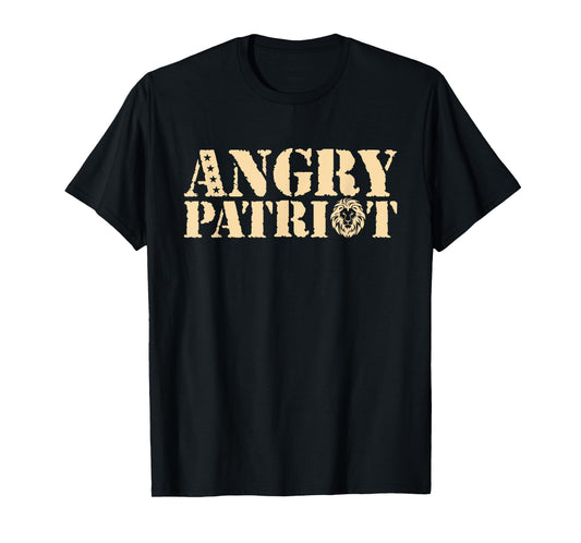 Angry Patriot American Flag US Patriot Design Women Men T-Shirt