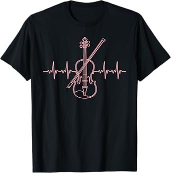 Cool Violin Art For Men Women Violin Teacher Violin Player T-Shirt