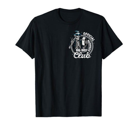 Cool Big Bro Club Retro Brother Matching Family Pocket Tee T-Shirt
