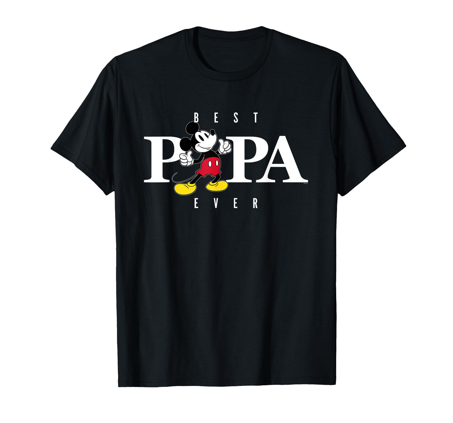 Disney Mickey Mouse Thumbs Up Best Papa Ever Father’s Day T-Shirt