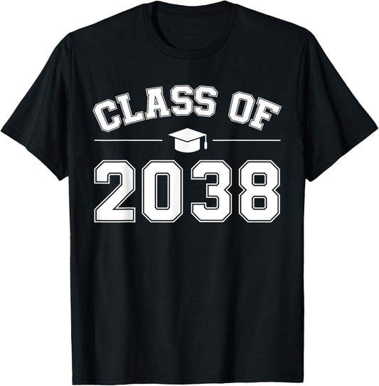Class of 2038 Grow With Me First Day of School Graduation T-Shirt