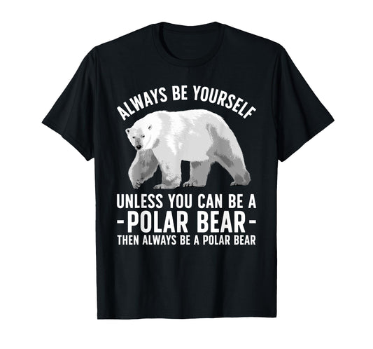 Funny Polar Bear Art For Men Women Boys Girls Sea Bear Lover T-Shirt