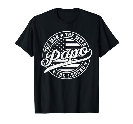Papo The Man The Myth The Legend Funny Father's Day T-Shirt