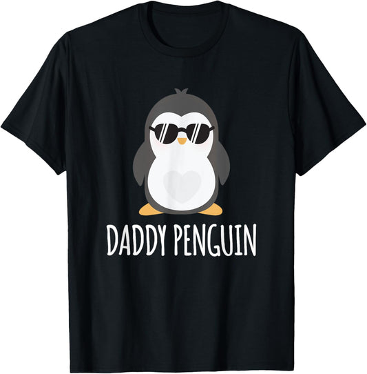 Mens Cool Dad Father Daddy Penguin T-Shirt