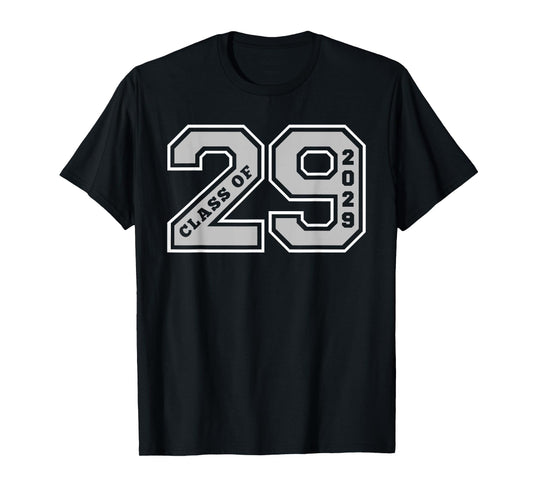 CLASS OF 2029 - GREY LETTERMAN STYLE CLASS OF 29 GRAD GIFT 1 T-Shirt
