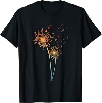 Music Note Design For Men Women Music Teacher Music Lover T-Shirt