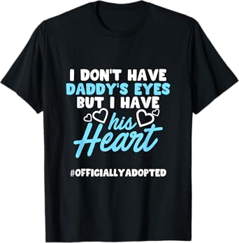 Adoption Announcement Day Family Gifts Dad Heart T-Shirt