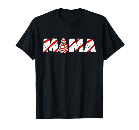 Christmas Tree Cake Matching Family Party Pajama Mama T-Shirt