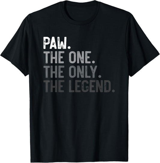 Mens Paw One Only Legend Funny Paw Shirt for Father's Day T-Shirt
