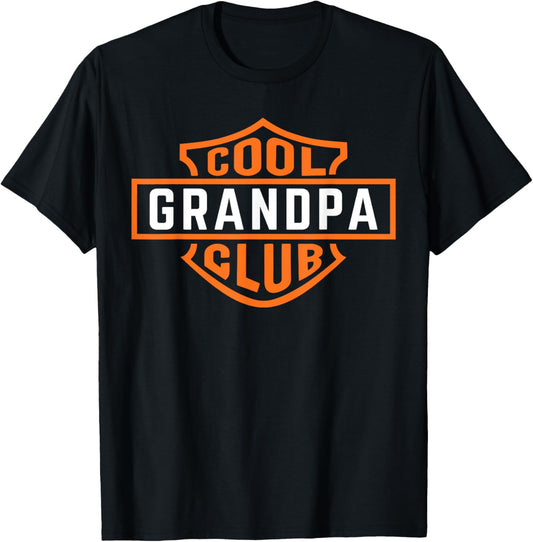 Retro Cool Grandpa Club Grandparents Mens Father's Day T-Shirt