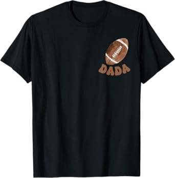 Dada of the 1 Year old Football 1st Year Down Birthday Party T-Shirt