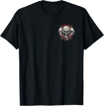 Stuck Between IDK IDC IDGAF Skeleton Storm Front And Back T-Shirt