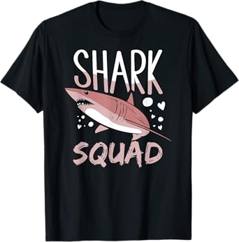 Shark Squad Cute Sharks Lover Fan T-Shirt
