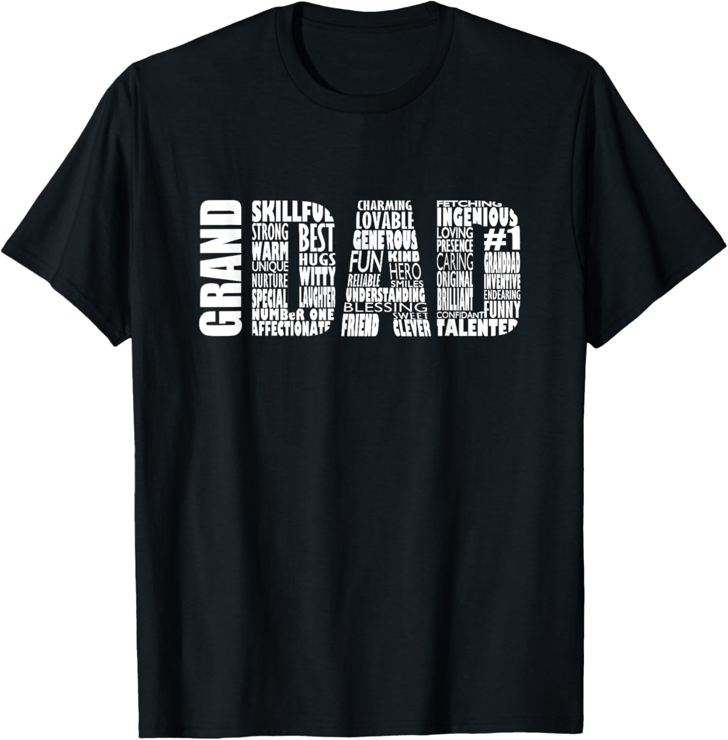 Granddad Grandpa T-Shirt Word Cloud Fathers Day Gift T-Shirt