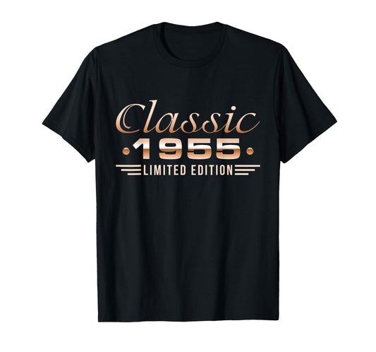Classic 1955 70th Birthday 70 Years Old Men Born In 1955 T-Shirt