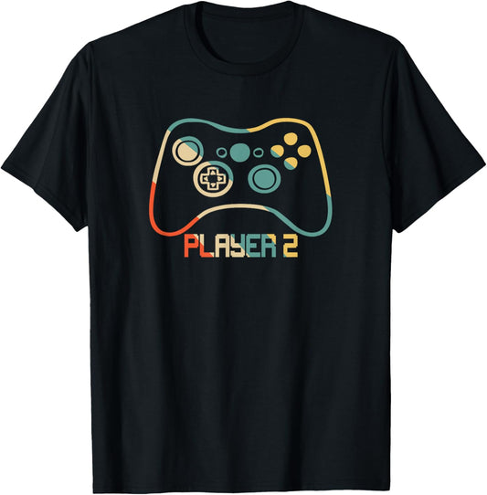 Matching Gamer tee for Dad, Mom & kids Player 1,2,3 T-Shirt