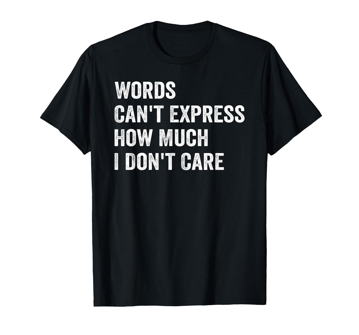Words Can't Express How Much I Don't Care T-Shirt
