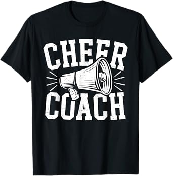 Cheer Coach Shirt Cheerleading Men Women Cheerleader Coach T-Shirt
