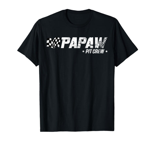 Papaw Pit Crew Race Car Birthday Family Racing T-Shirt