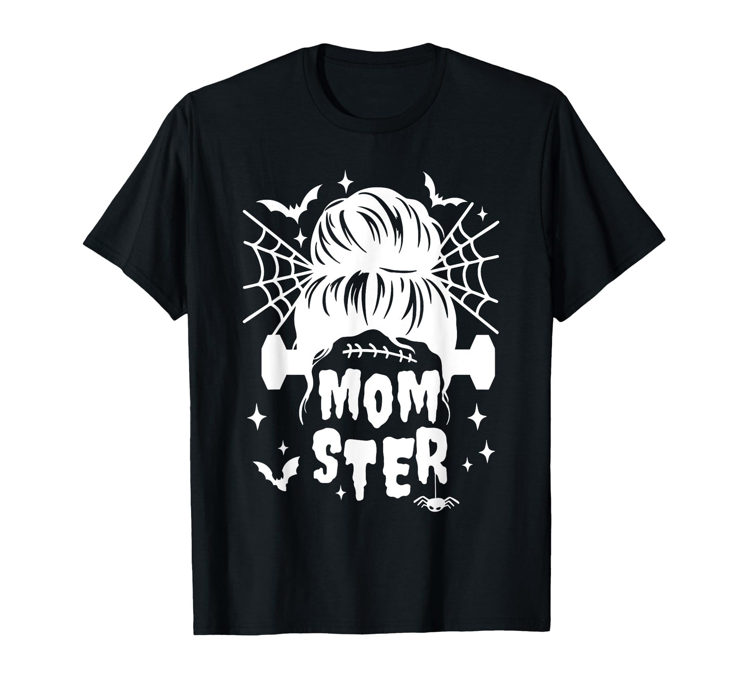 Momster Halloween Mommy Mama Hair Bun /Family Matching Party T-Shirt