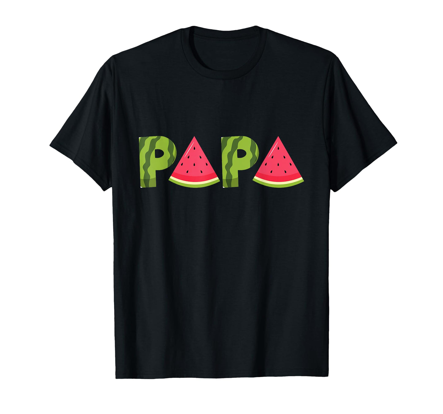 Papa Watermelon Funny Summer Fruit Dad Cool Father's Day T-Shirt