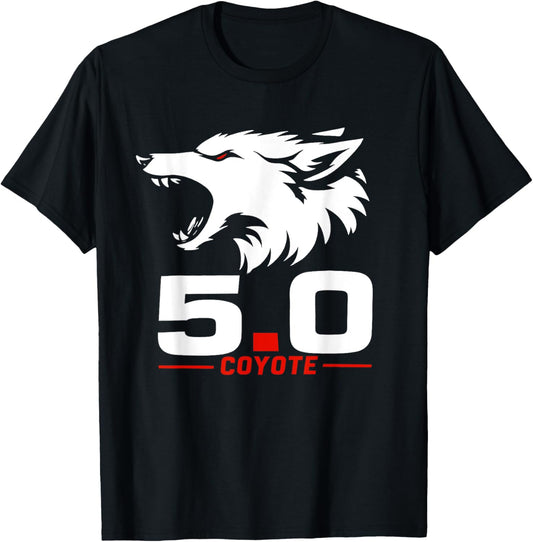 5.0 Coyote Distressed Gift Idea For Adorable Animals Lovers T-Shirt