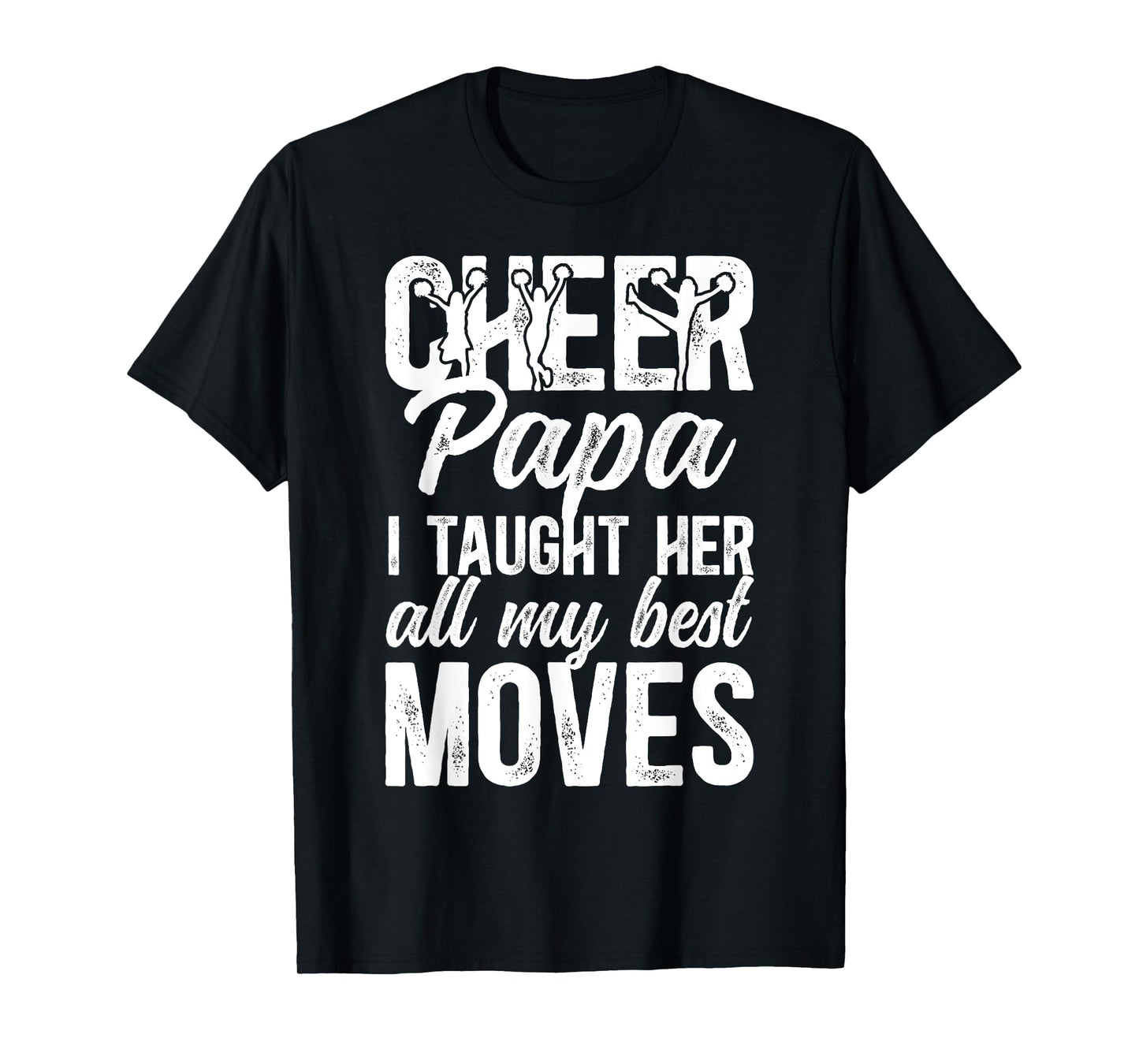 Cheer Papa Grandpa Proud Papa Of A Cheerleader Papa T-Shirt