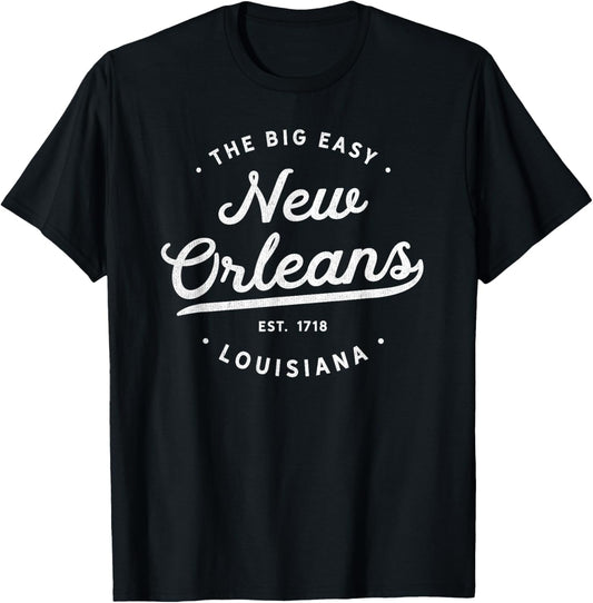Classic Retro Vintage New Orleans Louisiana Big Easy NOLA T-Shirt