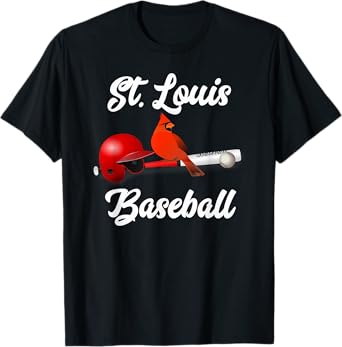 Classic St. Louis Missouri Baseball Fan Retro Vintage T-Shirt