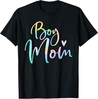 Boy Mom Gifts For Mother Mama Of Boys Tie Dye T-Shirt